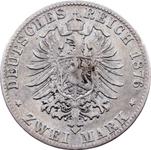 Deutschland 2 Mark 1876 G "Baden" auf der Auktion Pesek Auctions - 9. Juni 2025
