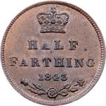 Großbritannien 1/2 Farthing 1843 auf der Auktion Pesek Auctions - 9. Juni 2025
