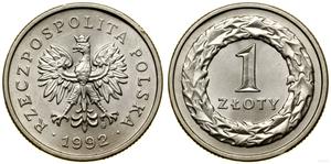 Poland 1 Zloty 1992 MW at auction WCN - June 12, 2025