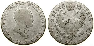 Poland 2 Zlote 1817 IB "Large head" at auction WCN - June 19, 2025