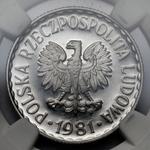 Polska 1 złoty 1981 MW na aukcji Marciniak - 5 sierpnia 2025
