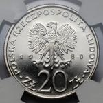 Polska 20 złotych 1980 MW "50 lat Daru Pomorza" na aukcji Marciniak - 5 sierpnia 2025