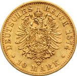 Deutschland 10 Mark 1874 B "Preussen" auf der Auktion Wójcicki - 3. August 2025
