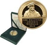 Polska 200 złotych 2005 MW EO "500 Rocznica urodzin Mikołaja Reja" na aukcji Wójcicki - 3 sierpnia 2025
