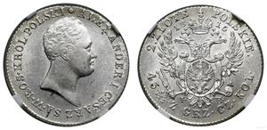 Poland 2 Zlote 1816 IB "Large head" at auction WCN - July 3, 2025