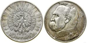 Poland 10 Zlotych 1935 "Jozef Pilsudski" at auction WCN - July 10, 2025