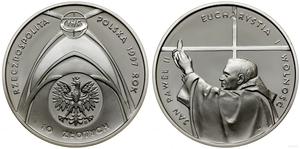 Polska 10 złotych 1997 MW EO "Jan Paweł II - Kongres Eucharystyczny we Wrocławiu" na aukcji WCN - 10 lipca 2025