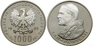 Polska 1000 złotych 1983 MW "Jan Paweł II" na aukcji WCN - 17 lipca 2025