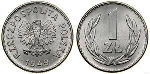 Польша 1 злотый 1949 на аукционе WCN - 17 июля 2025
