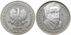 Polska 100 złotych 1977 MW "Władysław Reymont" (Próba) na aukcji WCN - 17 lipca 2025