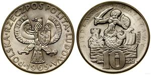Poland 10 Zlotych 1965 MW "Mermaid" (Pattern) at auction WCN - July 17, 2025