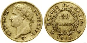 France 20 Francs 1814 A at auction WCN - July 24, 2025
