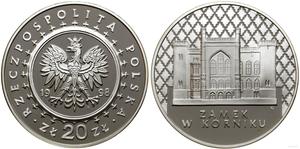 Polska 20 złotych 1998 MW EO "Zamek w Kórniku" na aukcji WCN - 24 lipca 2025