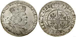 Polska Dwuzłotówka (8 groszy) 1753 ""8 GR"" na aukcji WCN - 7 sierpnia 2025