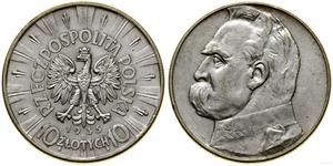 Poland 10 Zlotych 1935 "Jozef Pilsudski" at auction WCN - August 7, 2025
