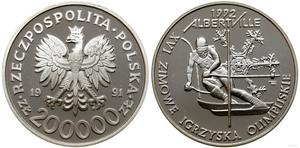 Polska 200000 złotych 1991 MW "XVI Zimowe igrzyska Olimpijskie - Albertville 1992" na aukcji WCN - 7 sierpnia 2025