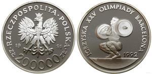 Polska 200000 złotych 1991 MW "XXV Letnie igrzyska olimpijskie - Barcelona 1992" na aukcji WCN - 7 sierpnia 2025