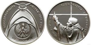 Polska 10 złotych 1997 MW EO "Jan Paweł II - Kongres Eucharystyczny we Wrocławiu" na aukcji WCN - 7 sierpnia 2025