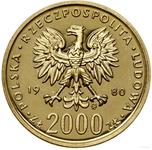 Polska 2000 złotych 1980 MW "Kazimierz I Odnowiciel" na aukcji WCN - 14 listopada 2020