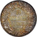 Франкфурт-на-Майне 2 гульдена 1846 на аукционе Stack's - 16 января 2024
