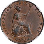 Великобритания 1/2 пенни 1854 WW на аукционе Stack's - 22 августа 2024
