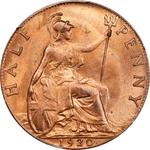 Großbritannien 1/2 Penny 1920 auf der Auktion Stack's - 22. August 2024