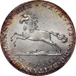 Hanower 16 gute groschen 1827 na aukcji Stack's - 12 kwietnia 2025