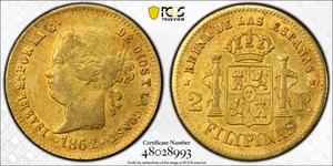 Philippines 2 Pesos 1862 at auction Stack's - April 13, 2025
