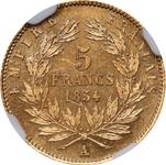 France 5 Francs 1854 A "Small diameter" at auction Stack's - June 24, 2025