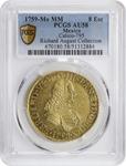 México 8 escudos 1759 Mo MM en subasta Stack's - 27 de agosto de 2025