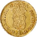 México 1 escudo 1756 Mo MM en subasta Stack's - 27 de agosto de 2025