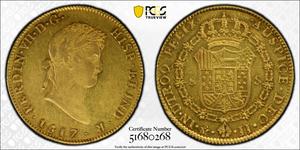 México 8 escudos 1817 Mo JJ en subasta Stack's - 27 de agosto de 2025