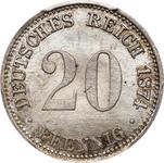 Deutschland 20 Pfennig 1874 A auf der Auktion Stack's - 5. September 2025