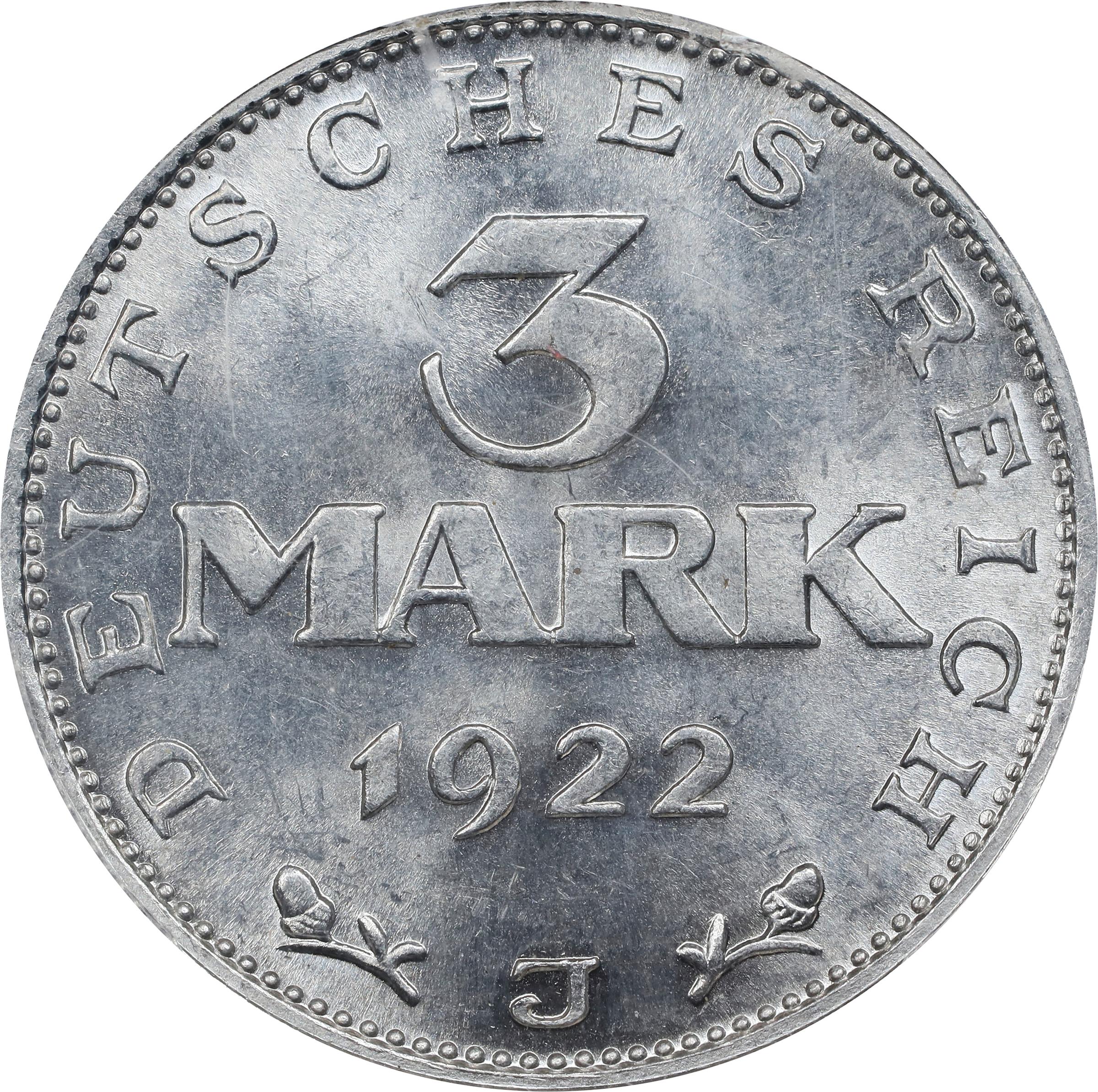 3 Mark 1922 J 
